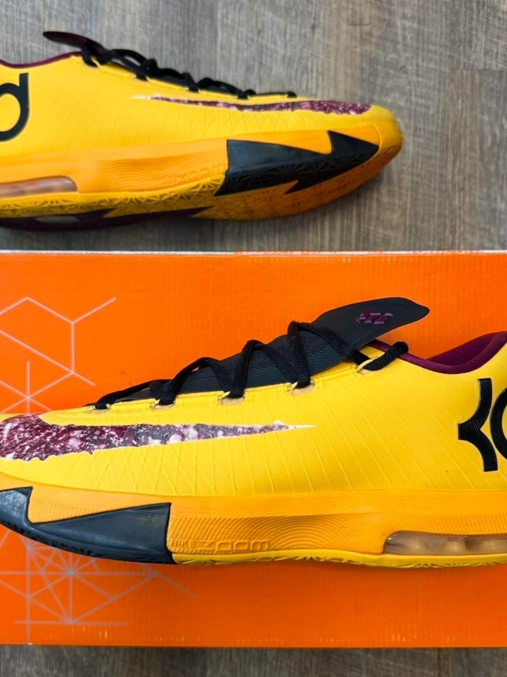 Nike KD Low Basketball Shoes - Peanut Butter and Jelly Colorway.